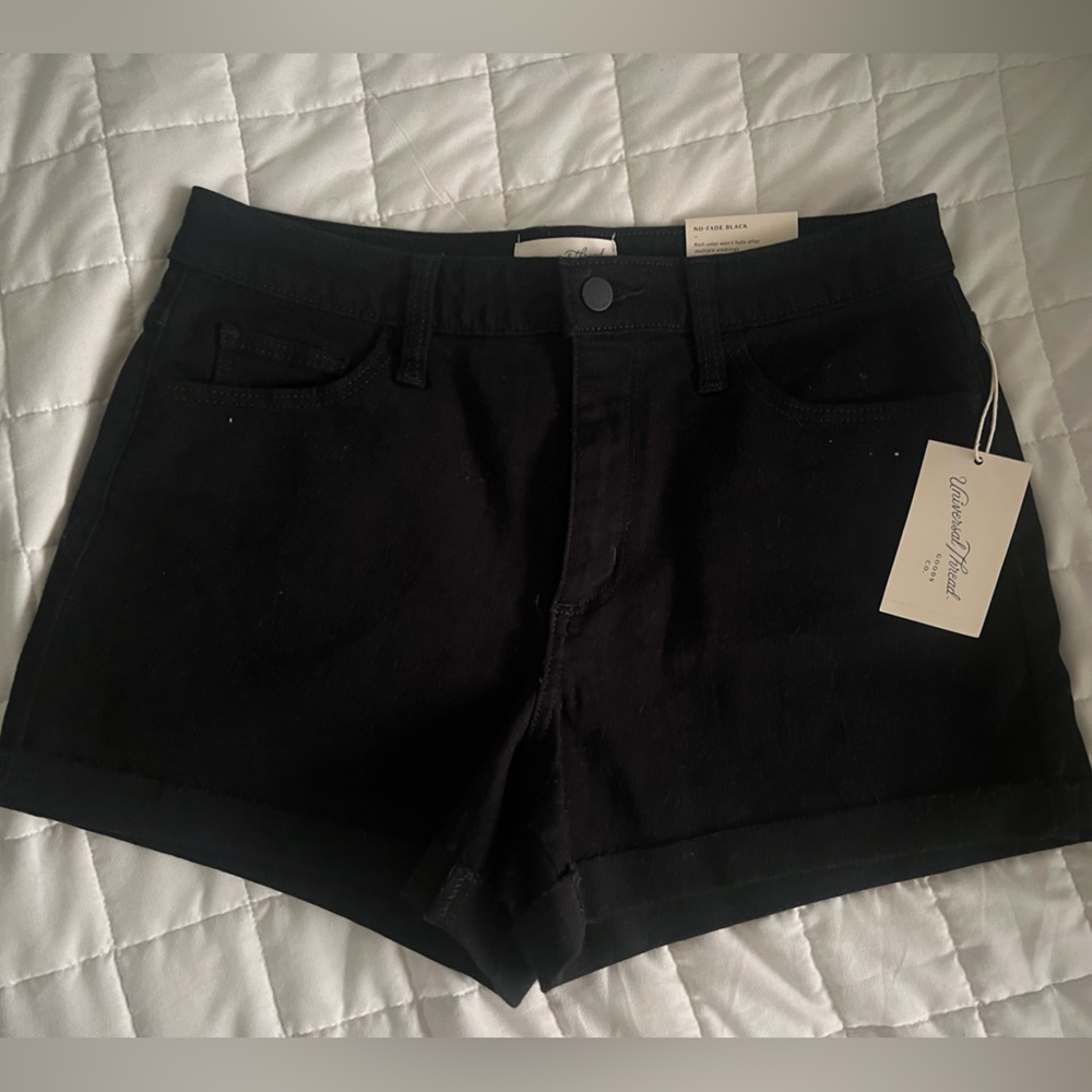 Black Denim Shorts Size 8R